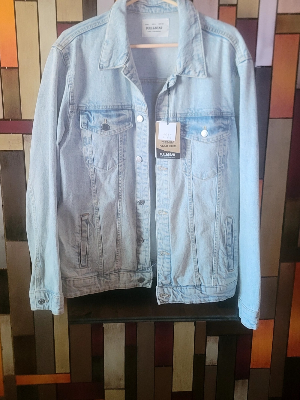 Pull&Bear Light Blue Denim Trucker Jacket